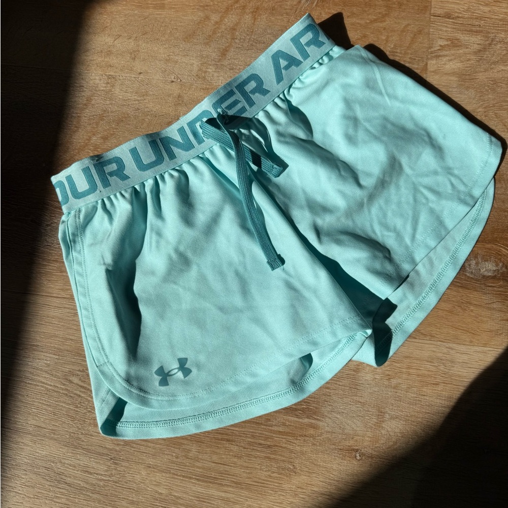 Under Armour Youth Teal Shorts Medium